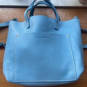 Portland Leather Goods new blue leather crossbody